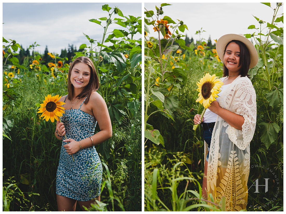 Cute Summer Outfit Ideas for Rustic Senior Portraits in the Summer | Photographed by Tacoma Senior Photographer Amanda Howse