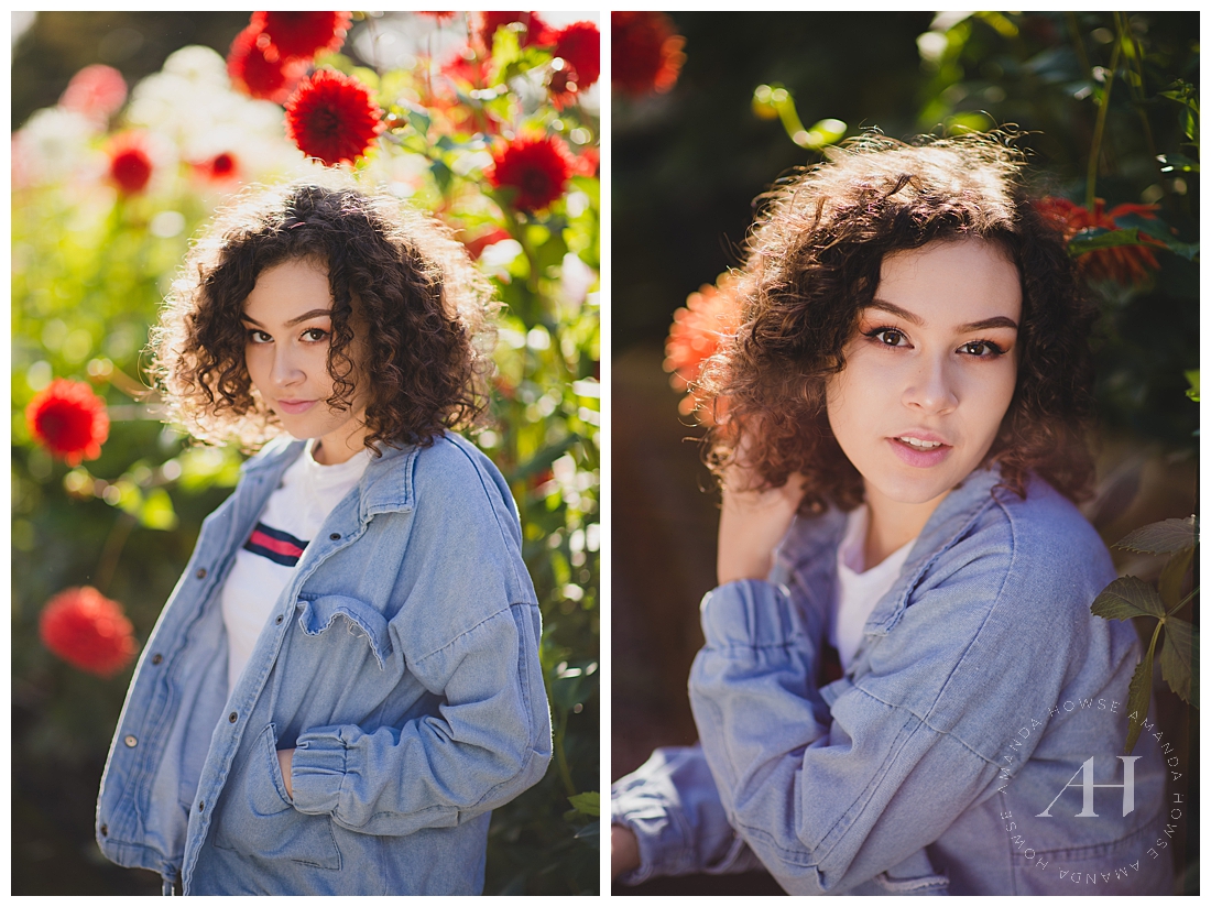 Fall Point Defiance Senior Portraits | AHP Senior Photography | High School Senior Girl in the Rose Garden