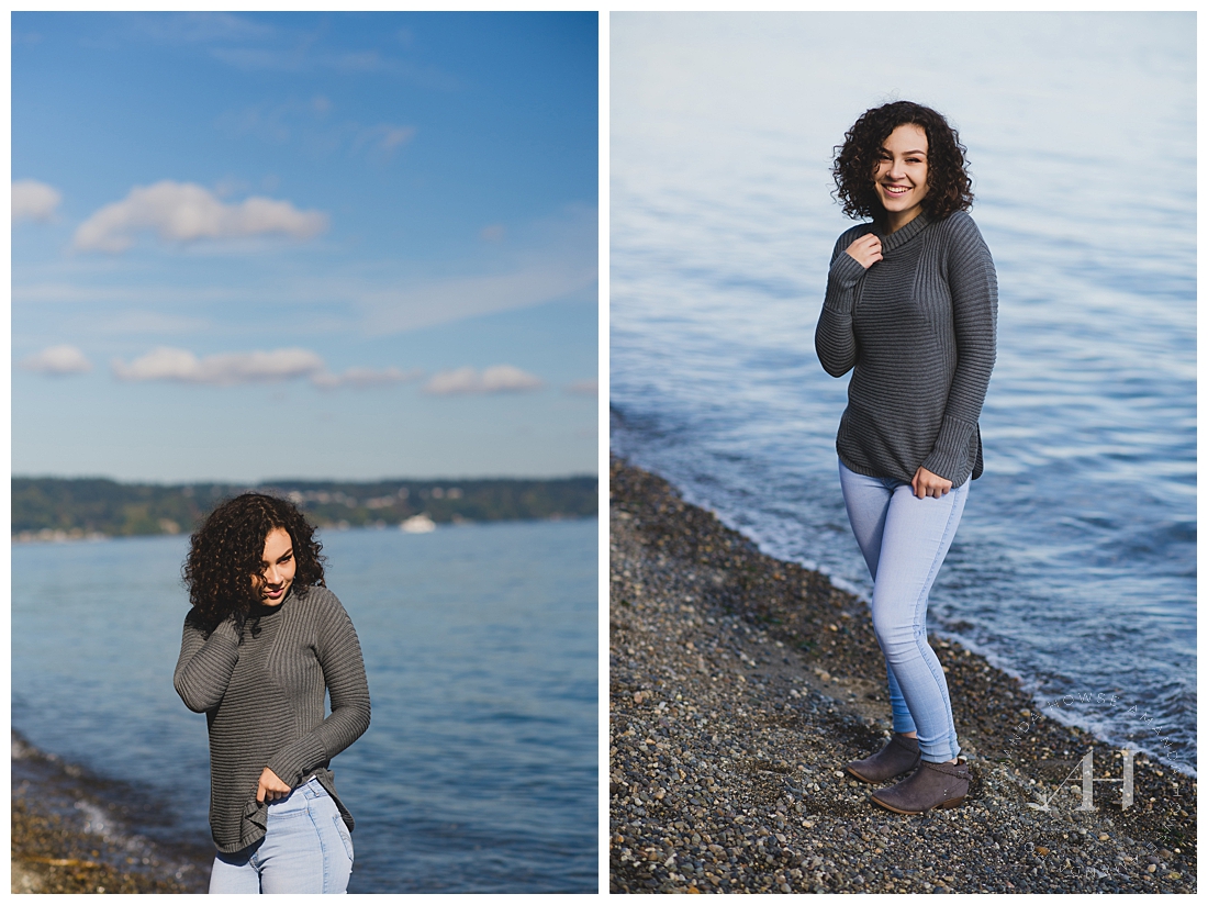 Fall Portraits in the PNW on the Beach | Photographed by Tacoma Senior Photographer Amanda Howse 