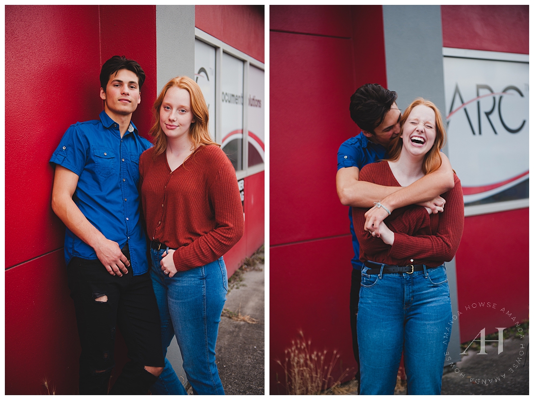 Sweet Portraits of Couple in Downtown Tacoma | Photographed by Senior Photographer Amanda Howse