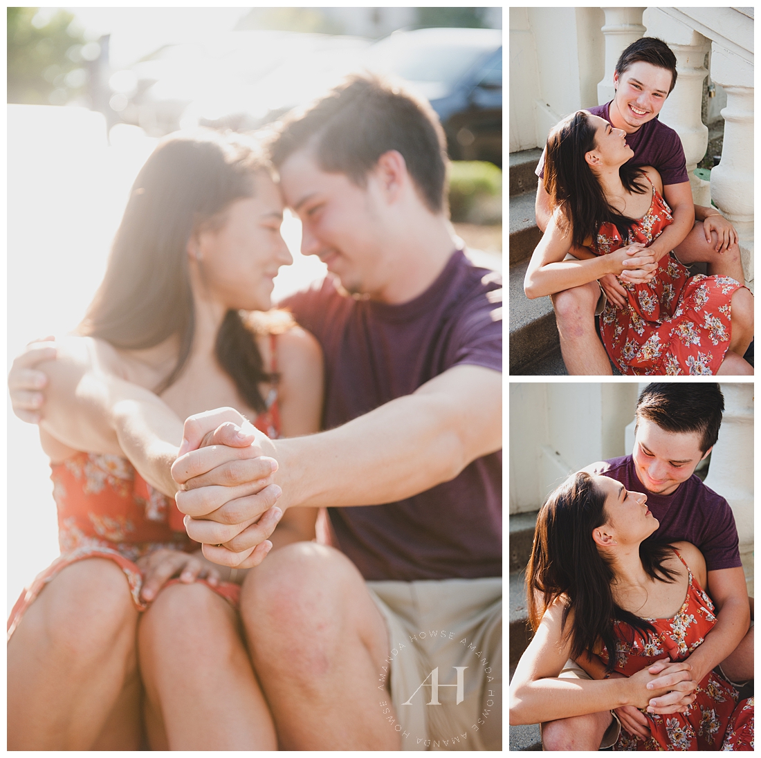 Cute Poses for Couples | High School Senior Photographer Amanda Howse | The Best Tacoma Senior Portrait Photographer