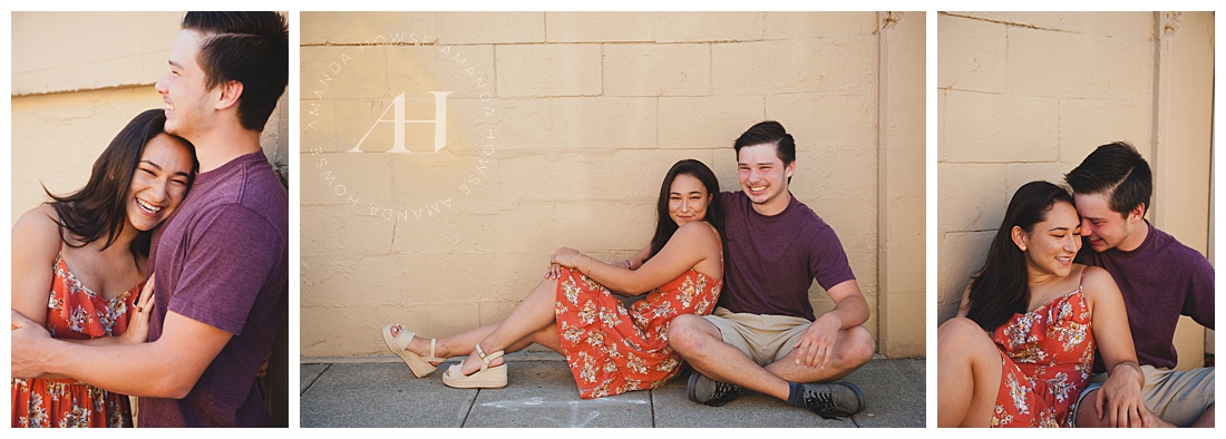 Cute Couple with Matching Outfits | Senior Portraits with Your Boyfriend | Photographed by Amanda Howse Photography
