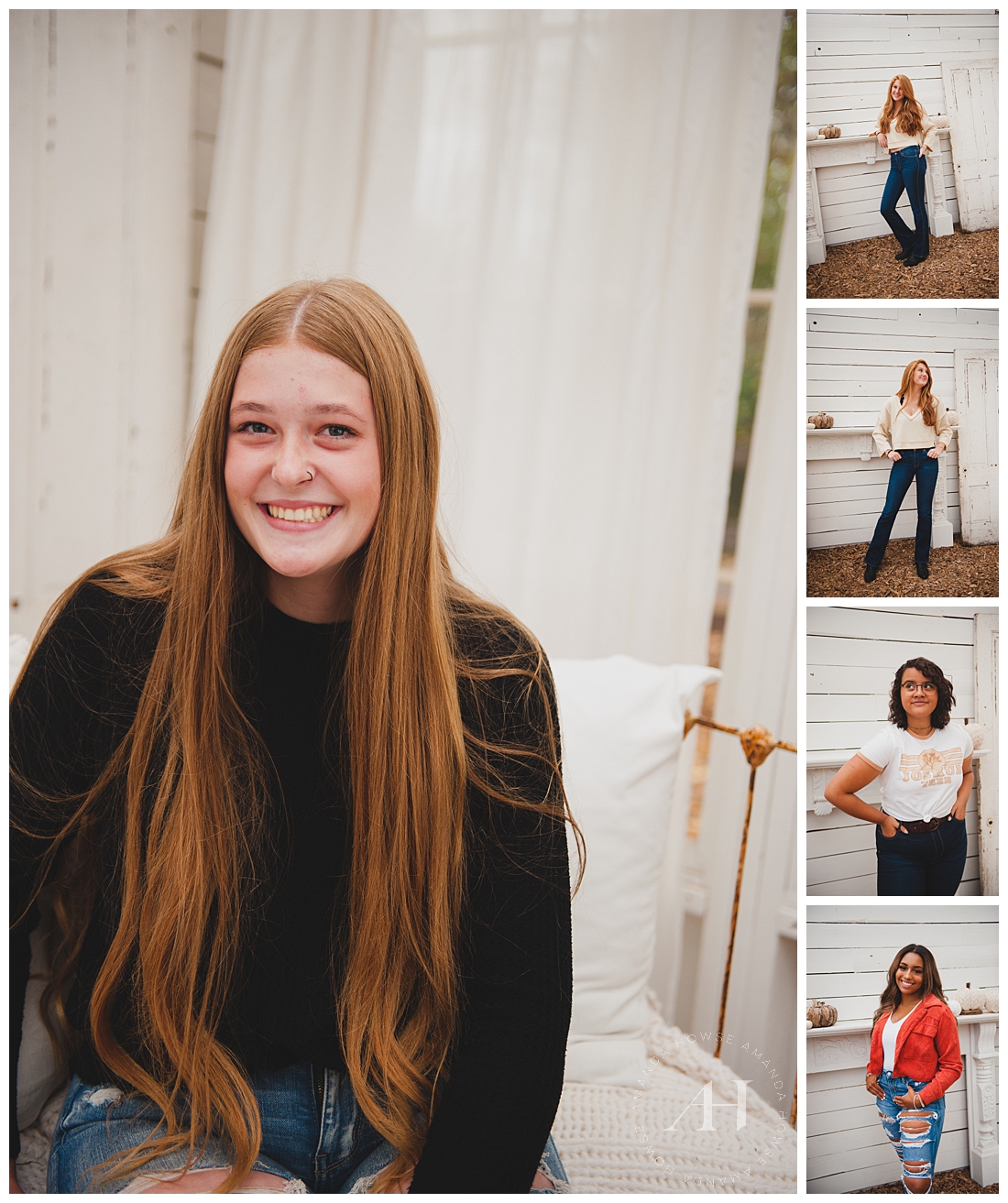 Pose Ideas for Senior Portraits | AHP Model Team at Wild Hearts Farm | Photographed by the Best Tacoma Senior Portrait Photographer Amanda Howse