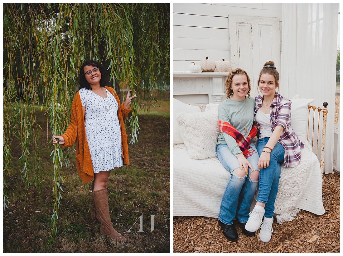 Fall Outfits for Senior Portraits | Photographed by Tacoma Senior Photographer Amanda Howse