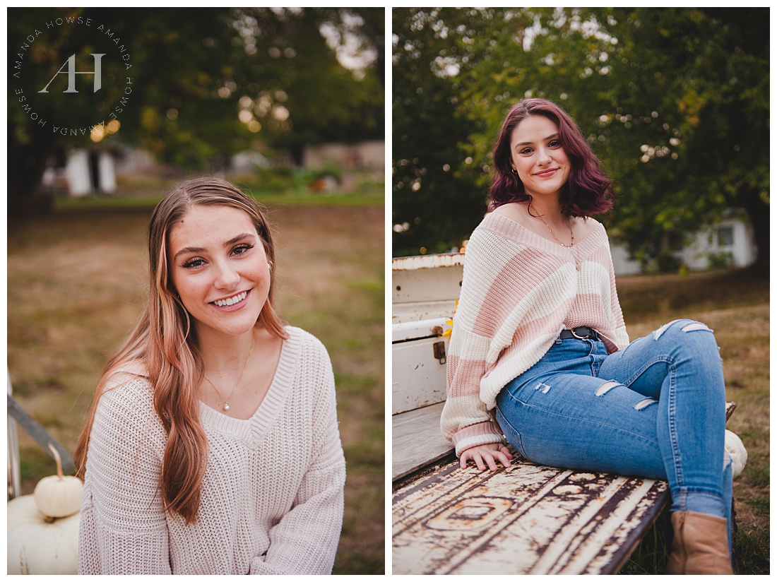 Cute Senior Portraits with Casual Outfit Inspiration | Amanda Howse Photography
