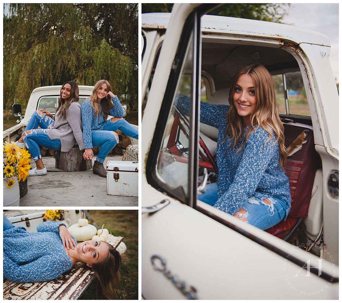 Fall Themed Portraits with High School Seniors | AHP Model Team Photographed by Amanda Howse