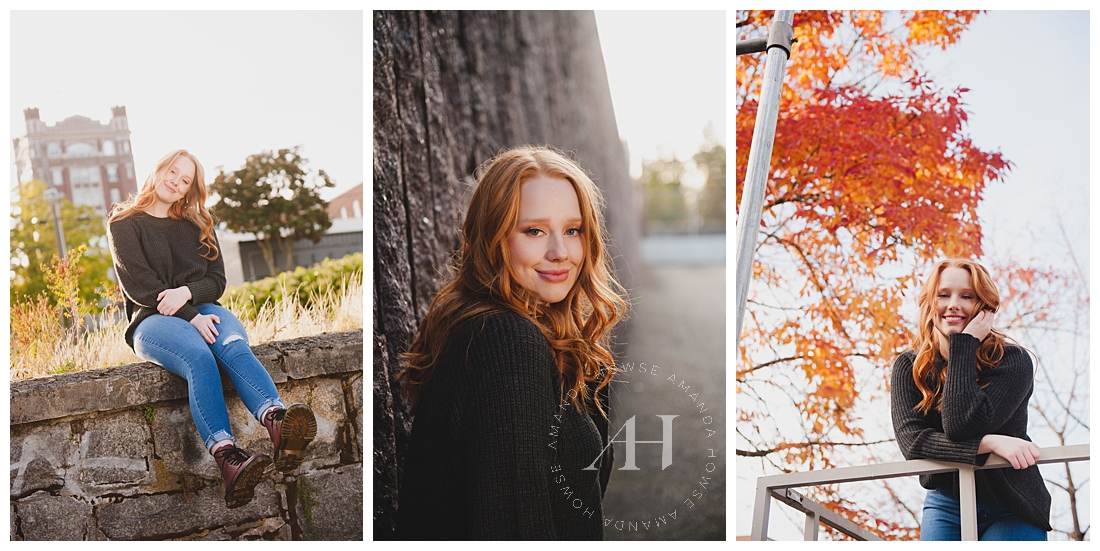 Fall Senior Portraits in Tacoma | What Season is Best for Senior Portraits? | An All-Year Guide from Tacoma's Best Senior Photographer Amanda Howse