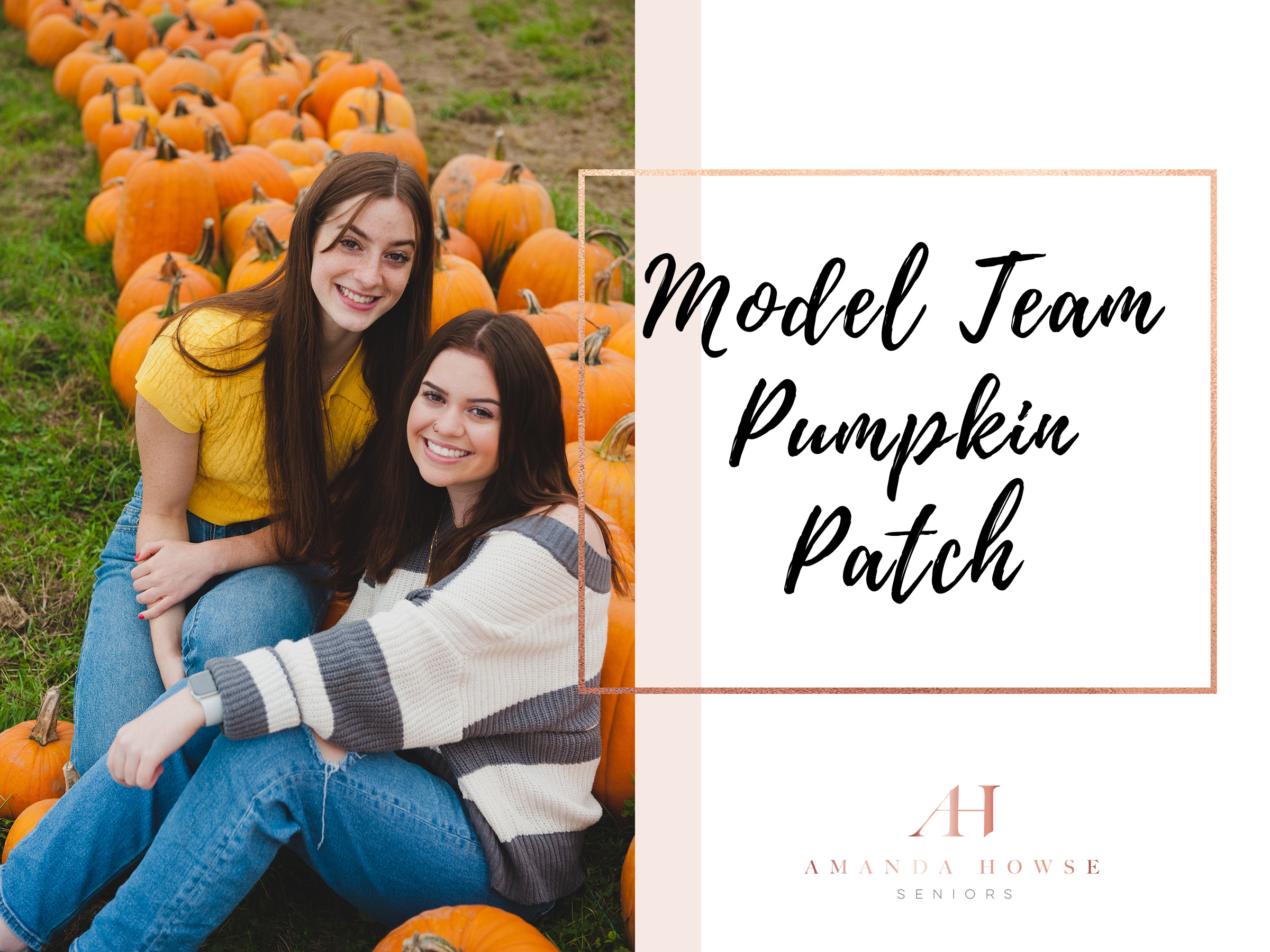 AHP Model Team Pumpkin Portraits in Puyallup | Photographed by Tacoma Senior Photographer Amanda Howse