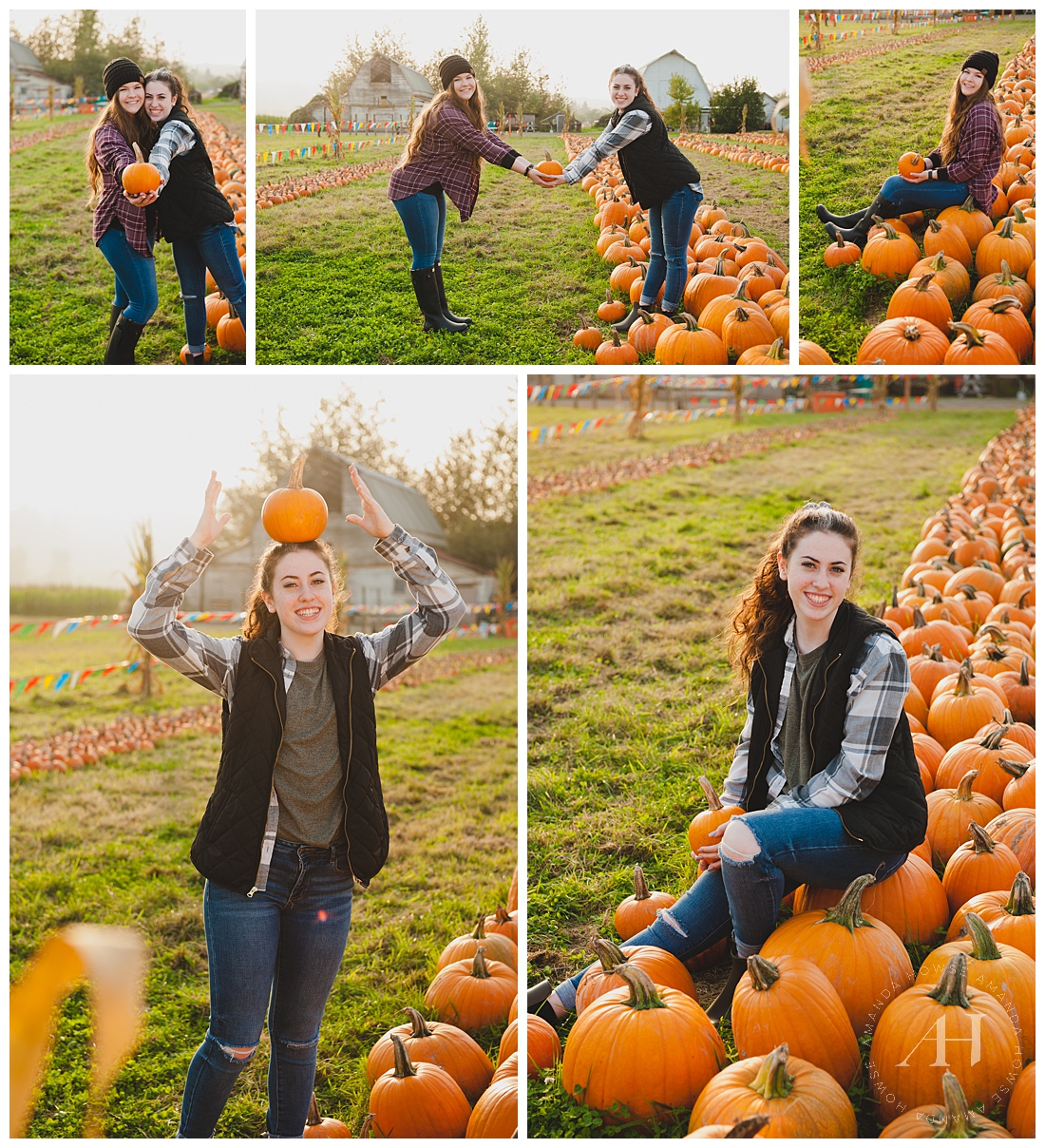Rustic Senior Portraits with Friends | Group Portrait Sessions during COVID | How to Host a Themed Shoot for High School Seniors | Photographed by Tacoma Senior Photographer Amanda Howse