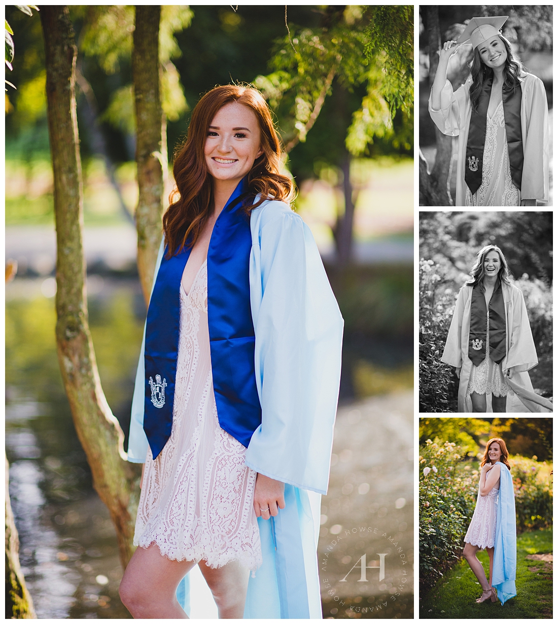 Senior Portraits with Cap and Gown | Photographed by Tacoma Senior Photographer Amanda Howse