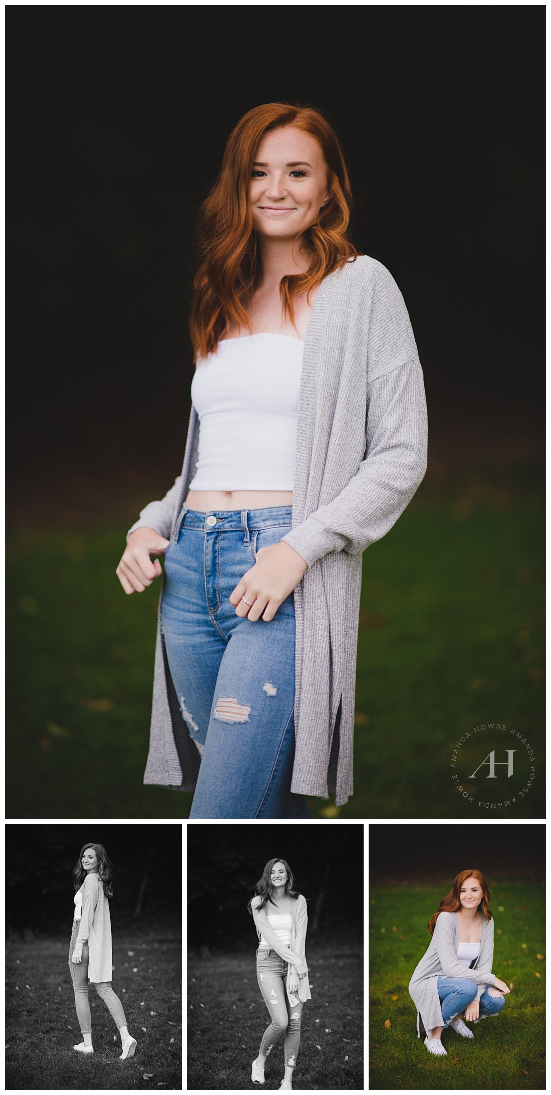 How to Wear Layers for Senior Portraits | Fall Senior Portrait Outfit Inspo, Pose Ideas for Senior Girls, Best Locations in Tacoma | Photographed by Senior Photographer Amanda Howse