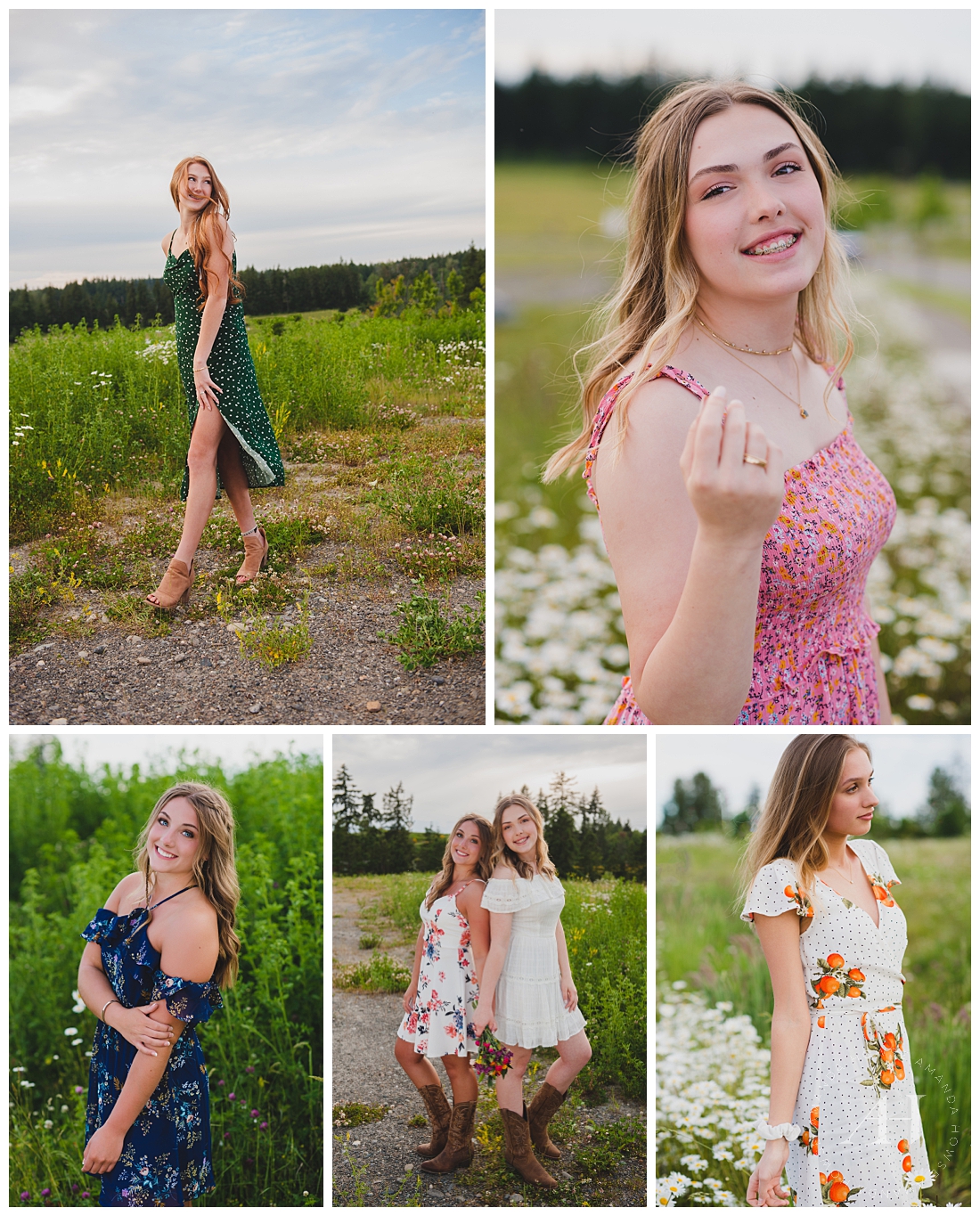 Tacoma Senior Portraits in Spring | Outfit Inspo, Pose Ideas, and Location Suggestions for High School Senior Girls in Washington | Photographed by the Best Tacoma Senior Photographer Amanda Howse