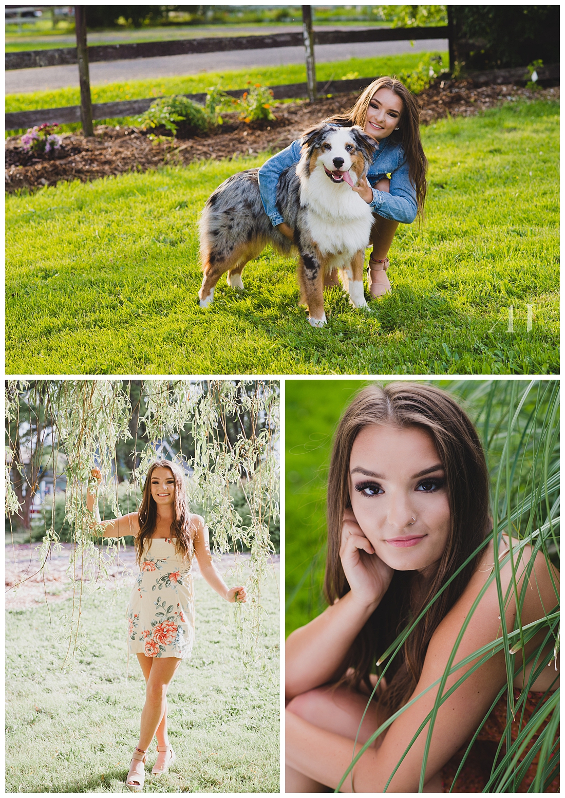 Fun Summer Senior Portraits in Tacoma | The Best Season for Senior Portraits | Senior Girls with Dogs, Friends, Cute Outfits, Pose Ideas | Photographed by Tacoma Senior Photographer Amanda Howse