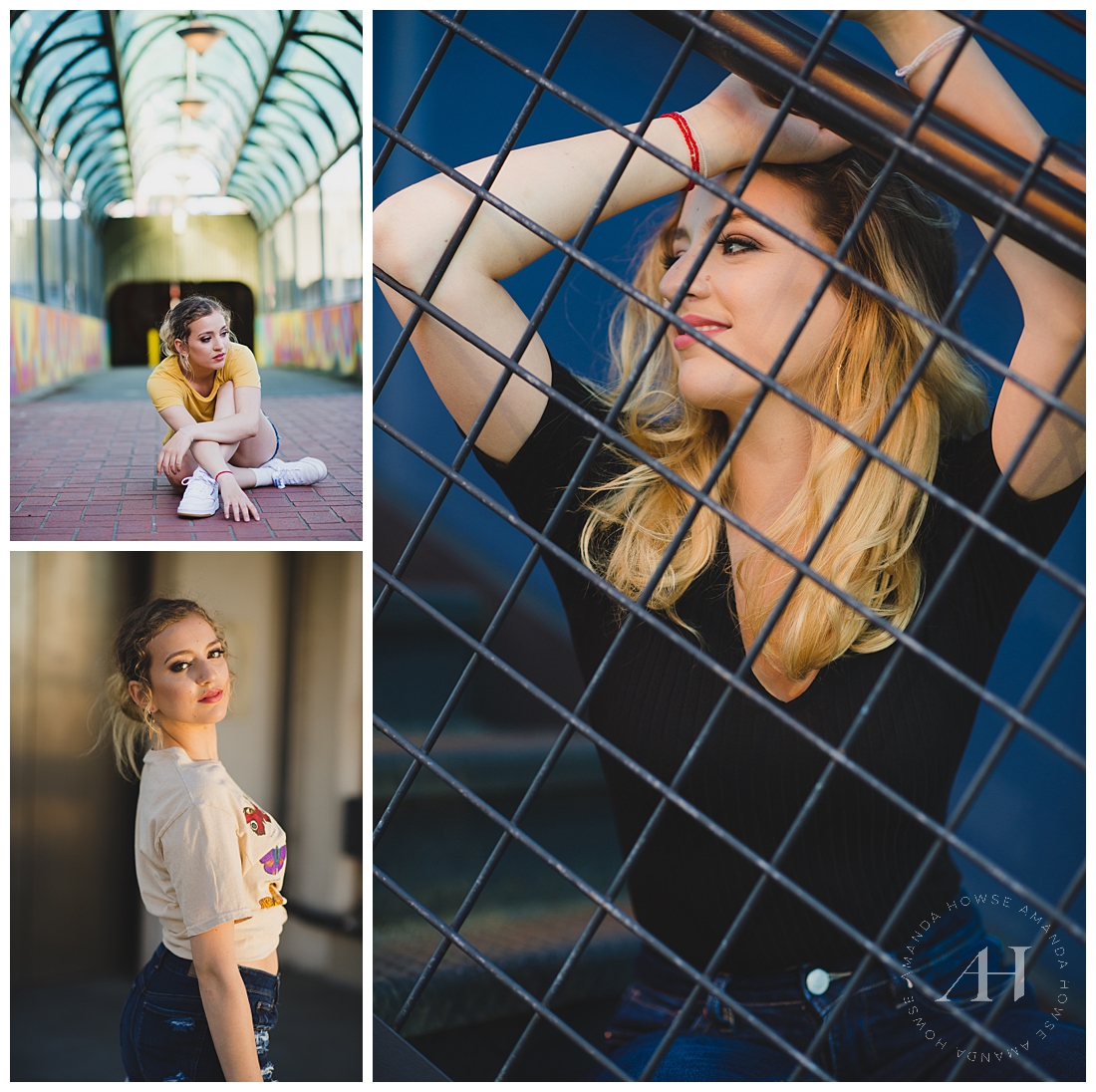 Modern Summer Senior Portraits in Tacoma | Photographed by Amanda Howse
