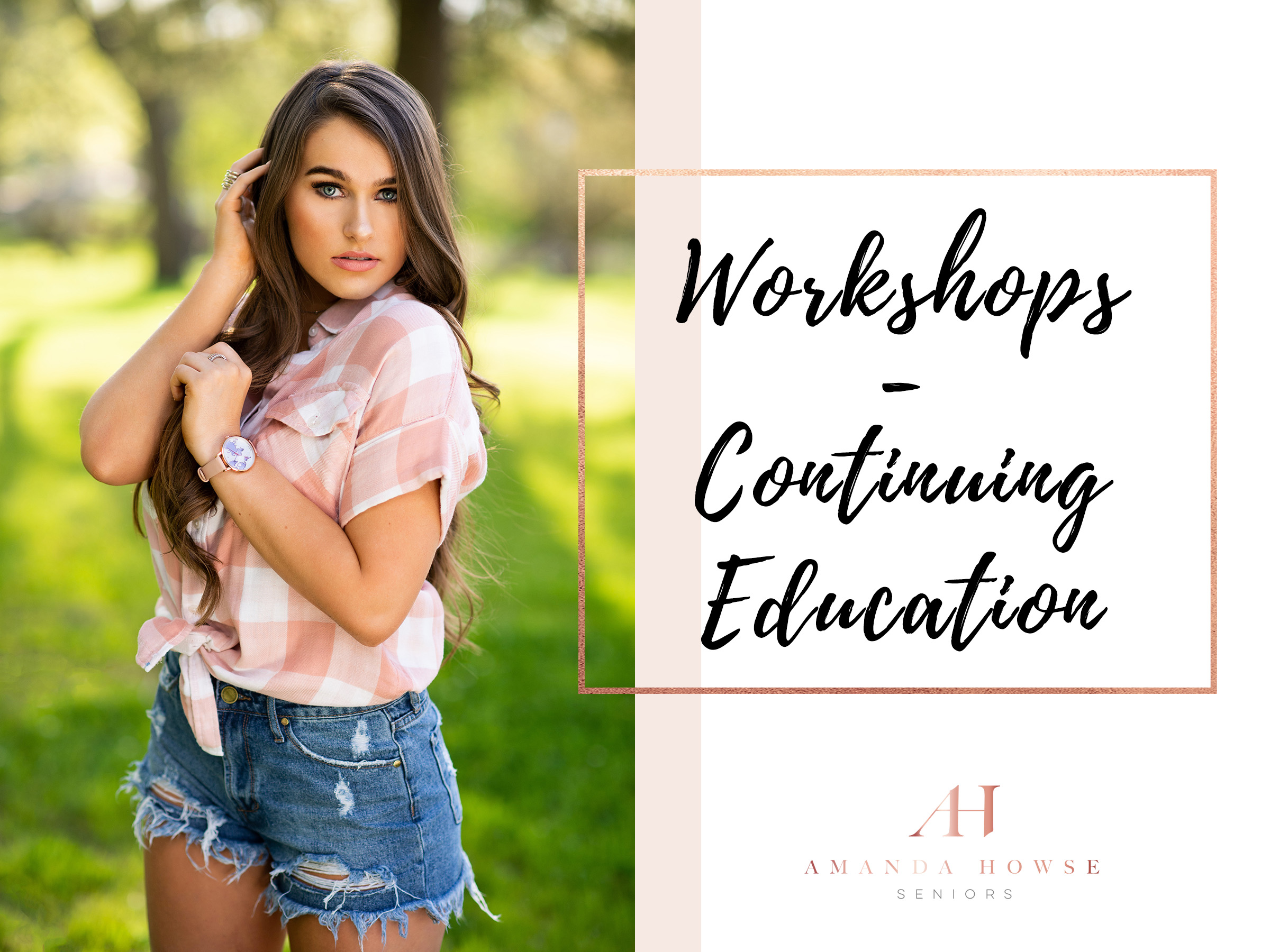 Senior Photography Workshops and Continuing My Education | Read the blog to see why it is so important to choose a senior photographer who invests in her education! | Amanda Howse Photography