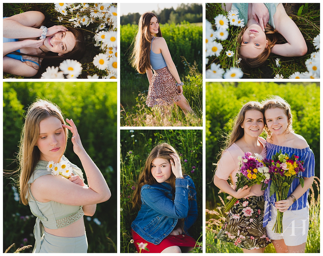BFF & Solo Portraits for High School Senior Girls | Photographed by Tacoma's Best High School Senior Photographer Amanda Howse