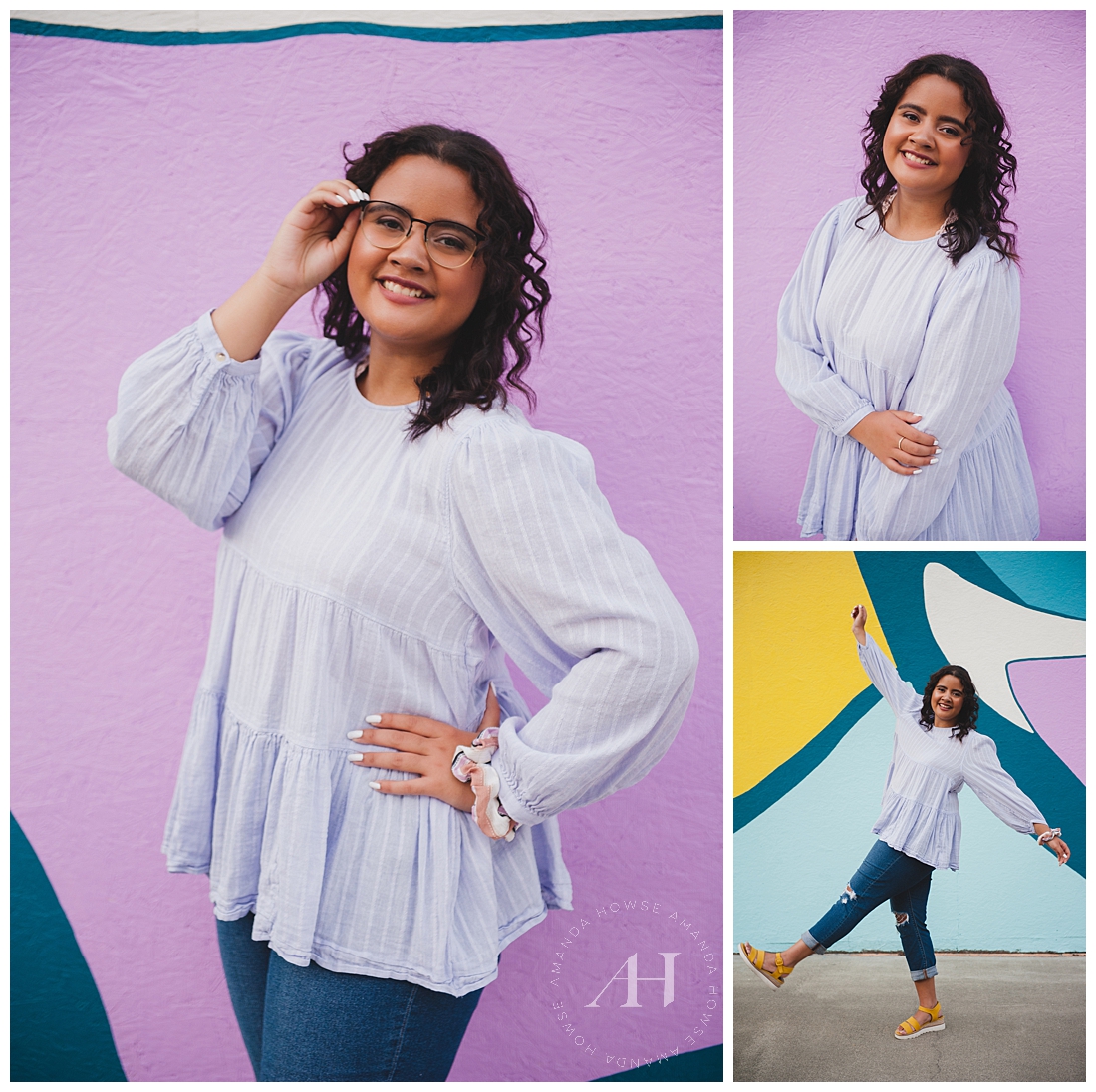 Fun City Portraits with Colorful Murals | Tacoma Senior Portrait Location Ideas for Seniors and Photographers, Urban Portrait Inspiration, How to Style a Senior Portrait Session in the City | Photographed by the Best Tacoma Senior Portrait Photographer Amanda Howse