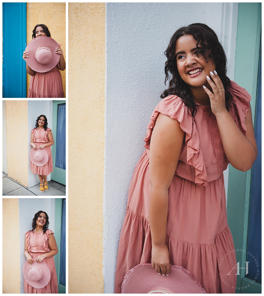How to Style a Hat and Dress for Senior Portraits | Urban Tacoma Senior Portraits, Opera Alley Senior Portraits, Trendy Dresses and Accessories for Senior Portraits | Photographed by the Best Tacoma Senior Portrait Photographer Amanda Howse