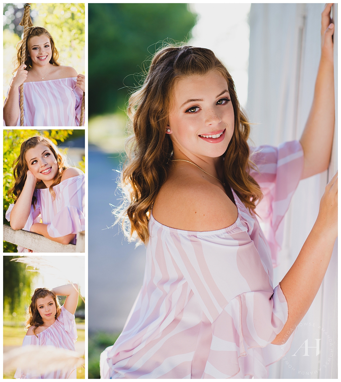 Casual Senior Portraits | How to Style Your Hair for Senior Portraits, Hair and Makeup Ideas for Senior Girls, High School Portraits | Photographed by Tacoma Senior Photographer Amanda Howse