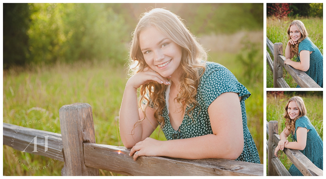 Senior Portraits in Tacoma with Rustic Fences | Photographed by Tacoma Photographer Amanda Howse