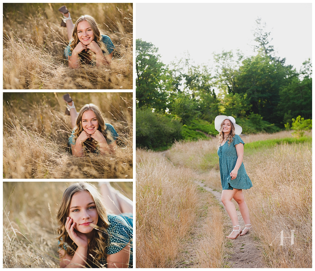 Rustic Senior Portraits in Dry Grass Field | Photographed by Amanda Howse, Tacoma Senior Photographer