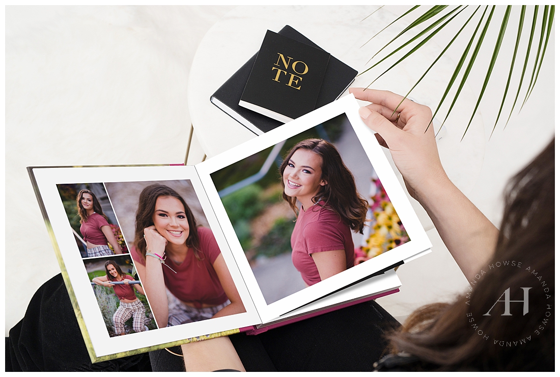 How to Print Your Senior Portraits to Cherish for Years to Come | One of the many reasons to hire a professional senior photographer? They offer professional prints and products. Head to the blog to see the AHP advantage. | Amanda Howse Photography