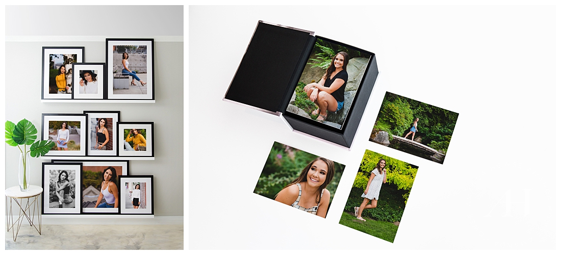 How to Create a Gallery Wall | One of the top reasons to hire a professional senior portrait photographer is because of the heirloom-quality prints and products they offer for your senior portraits | Photographed by Tacoma Photographer Amanda Howse