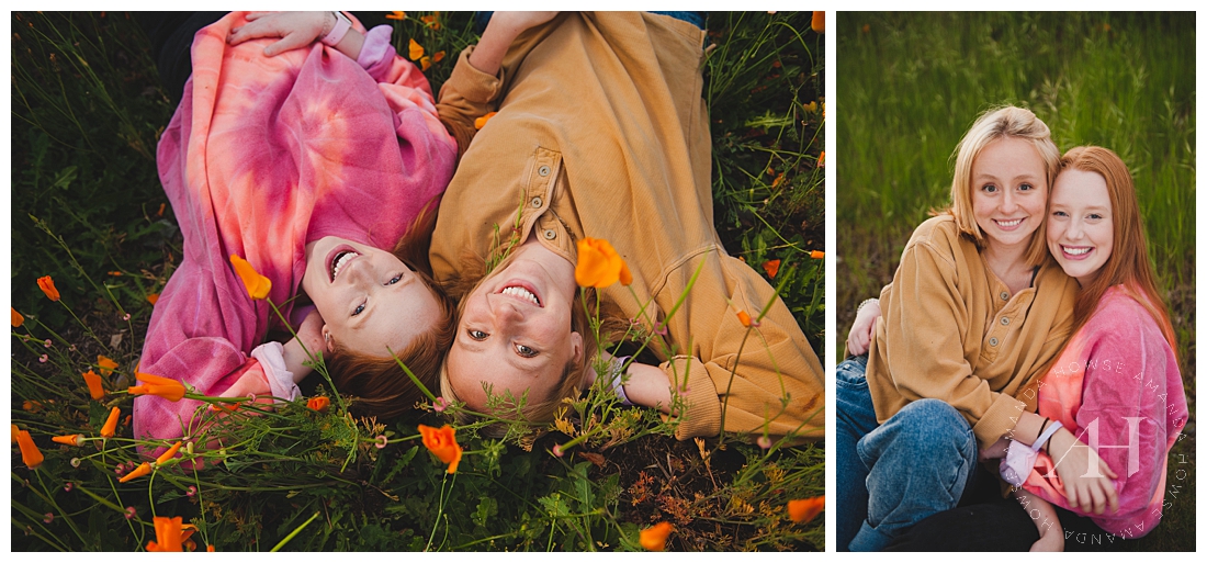Cute Friendship Portraits with Coordinated Outfits | Photographed by the Best Tacoma Senior Photographer Amanda Howse