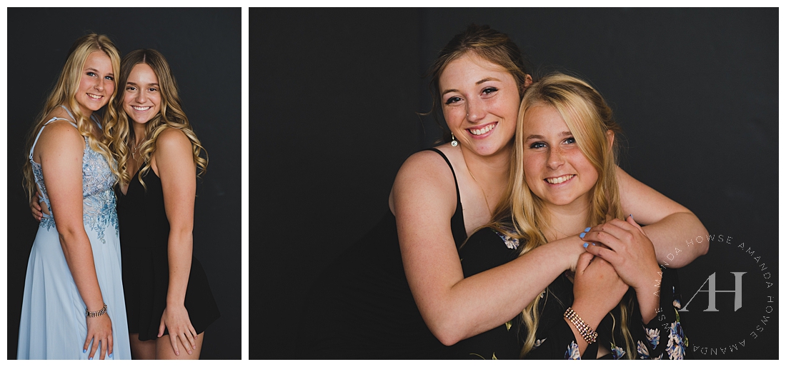 Cute Prom Portraits with Best Friends | Photographed by the Best Tacoma Senior Photographer Amanda Howse