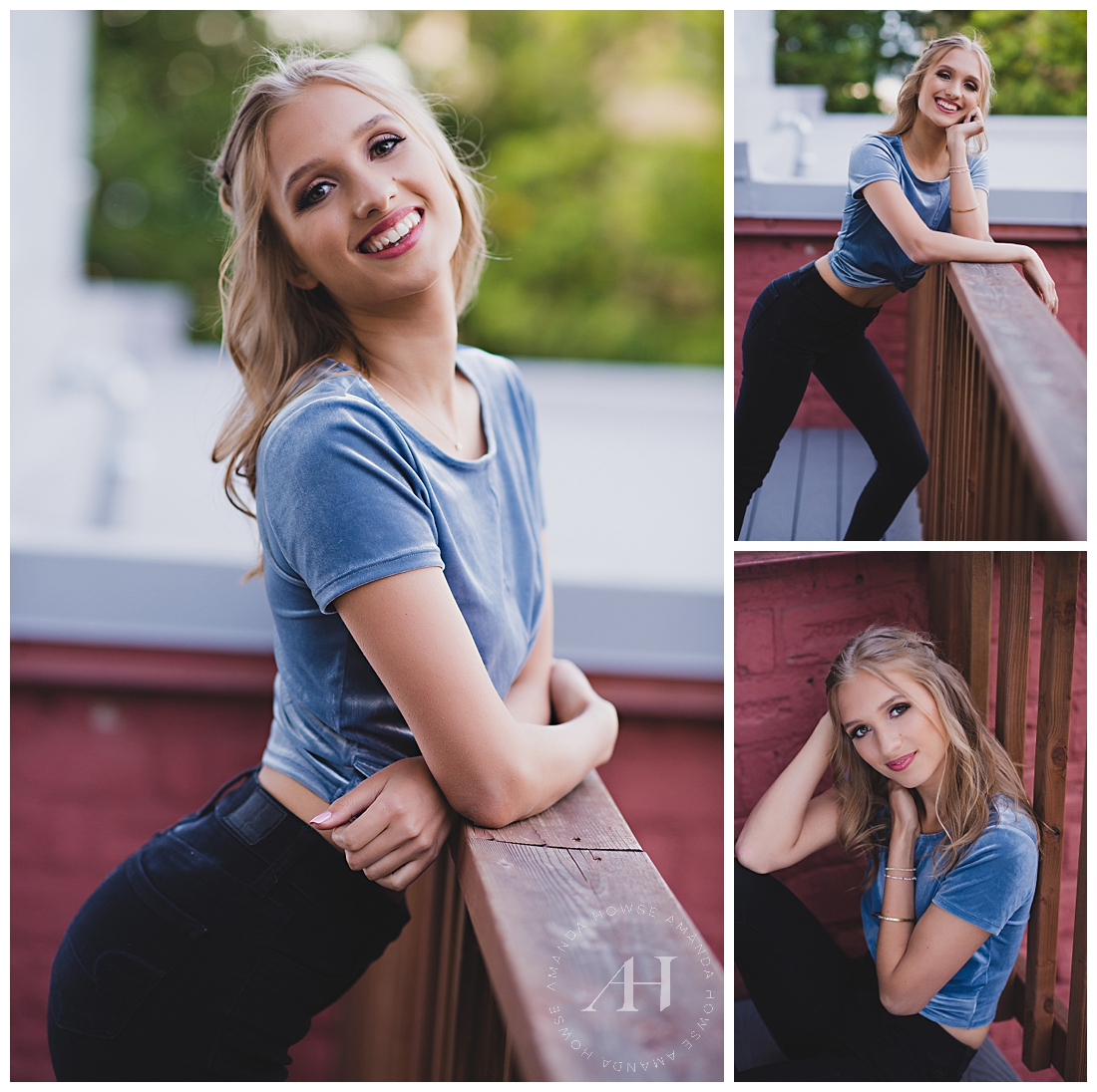 Senior Girl Posing in Downtown Tacoma | Head to the blog for style tips, how to wear a crop top, and how to pick casual and dressy outfits for your senior portraits! | Photographed by the Best Tacoma Senior Photographer Amanda Howse