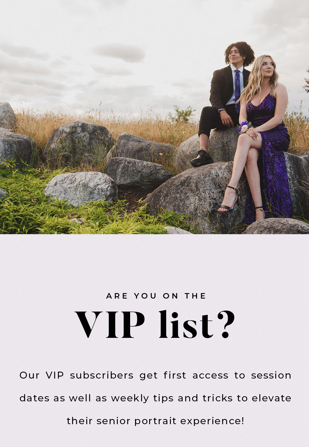 The VIP List for High School Seniors | Why You Should Sign Up for the AHP Email Newsletter | Tacoma Senior Portraits, Tacoma Senior Portrait Photography | Amanda Howse Photography 
