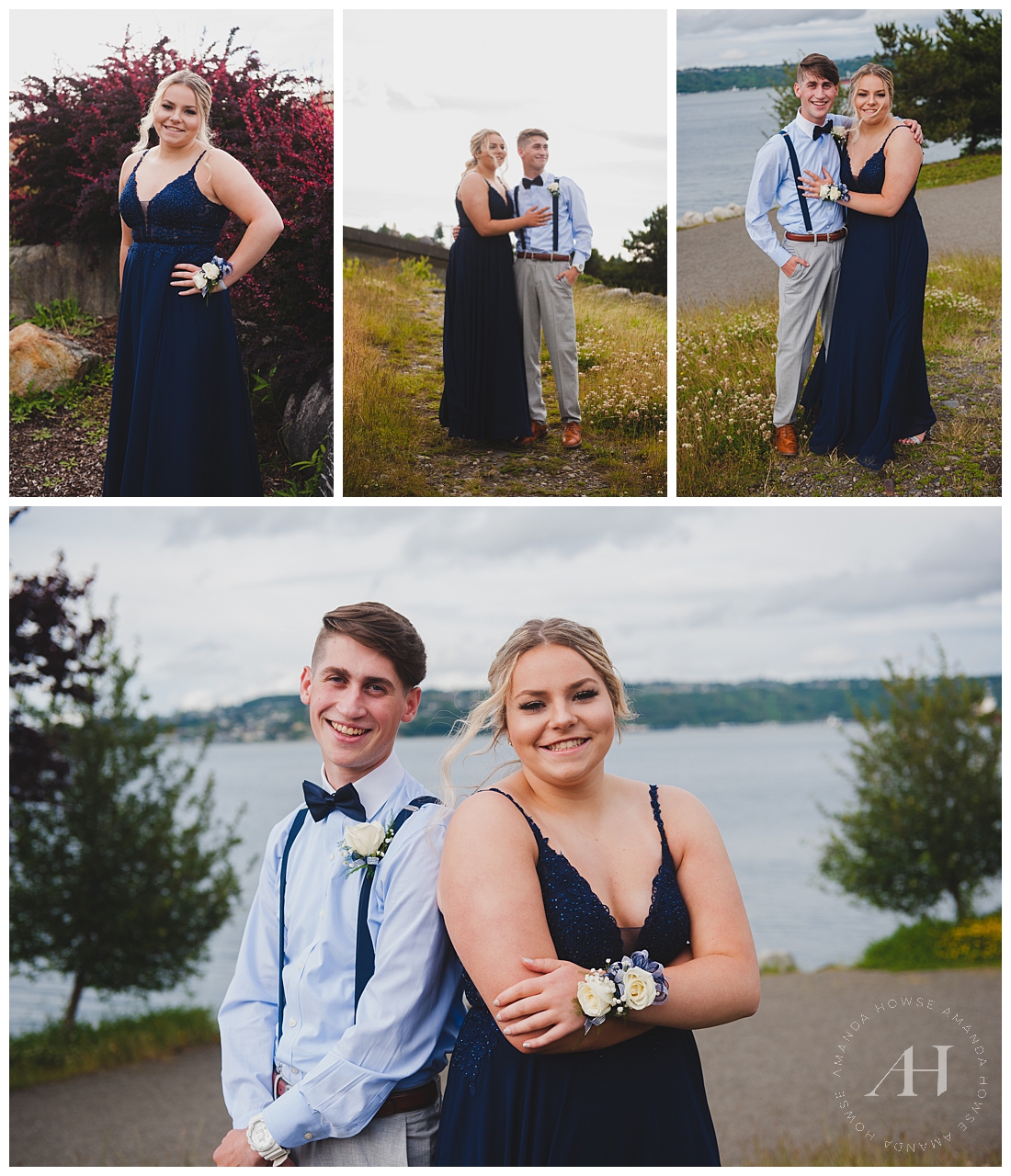 Cute Prom Date Portraits in Tacoma | Tacoma Waterfront Portraits for Prom | Photographed by Amanda Howse Photography