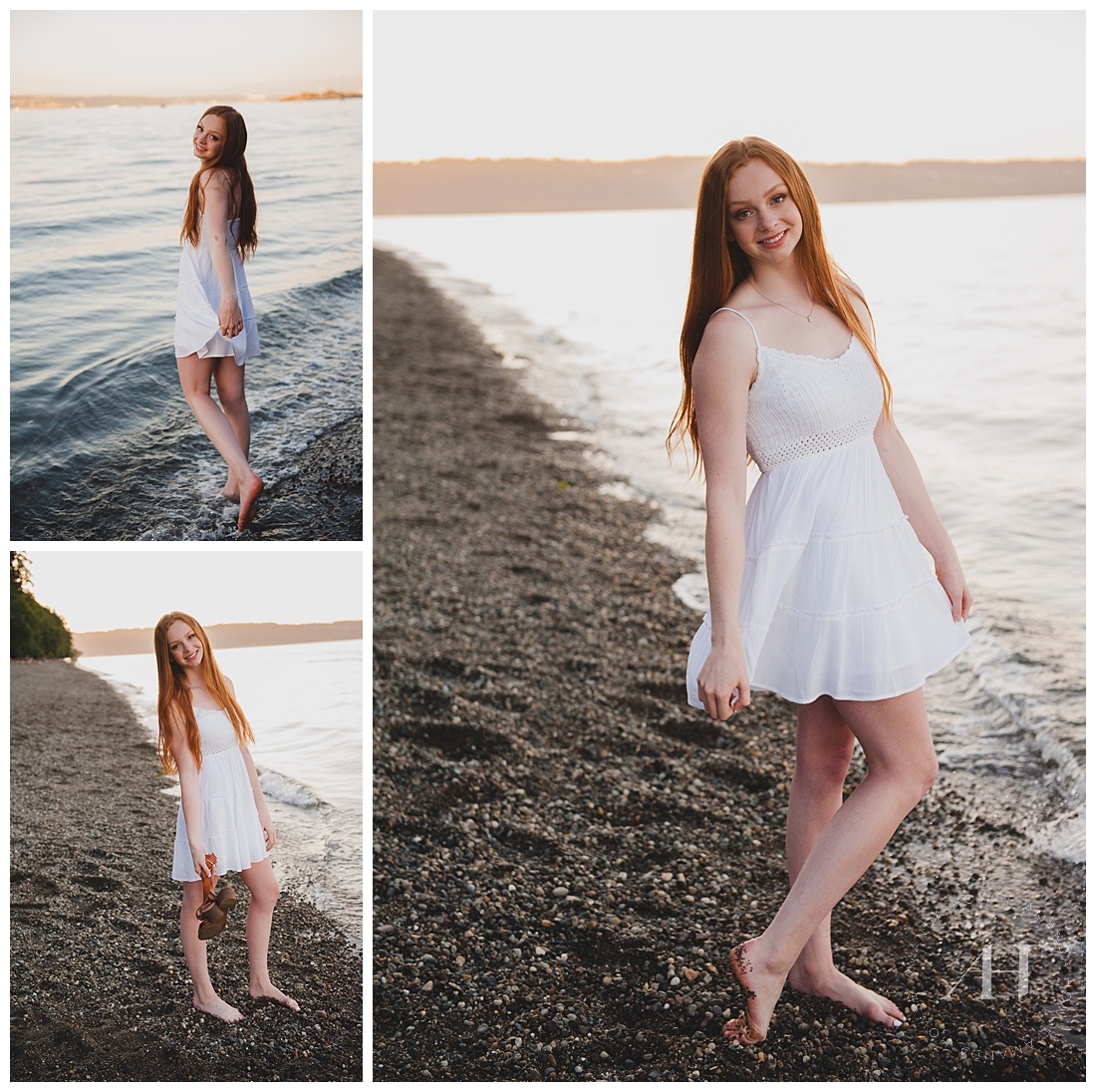 How to Style a Little White Dress for Senior Portraits | Owen Beach Senior Session in July | Amanda Howse Photography | Photographed by Tacoma's Best Senior Portrait Photographer 