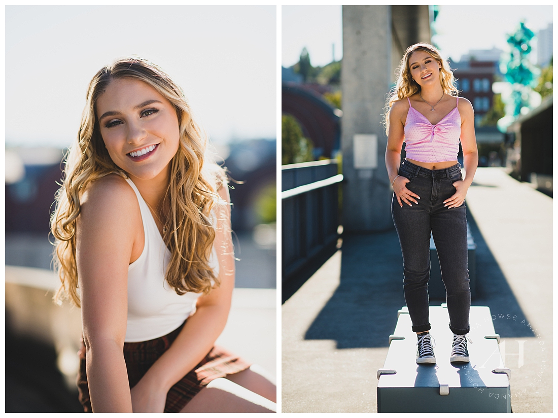Sporty Senior Portraits | Athletic Outfit Ideas for Senior Portraits | Photographed by Tacoma's Best Senior Photographer Amanda Howse | Amanda Howse Photography