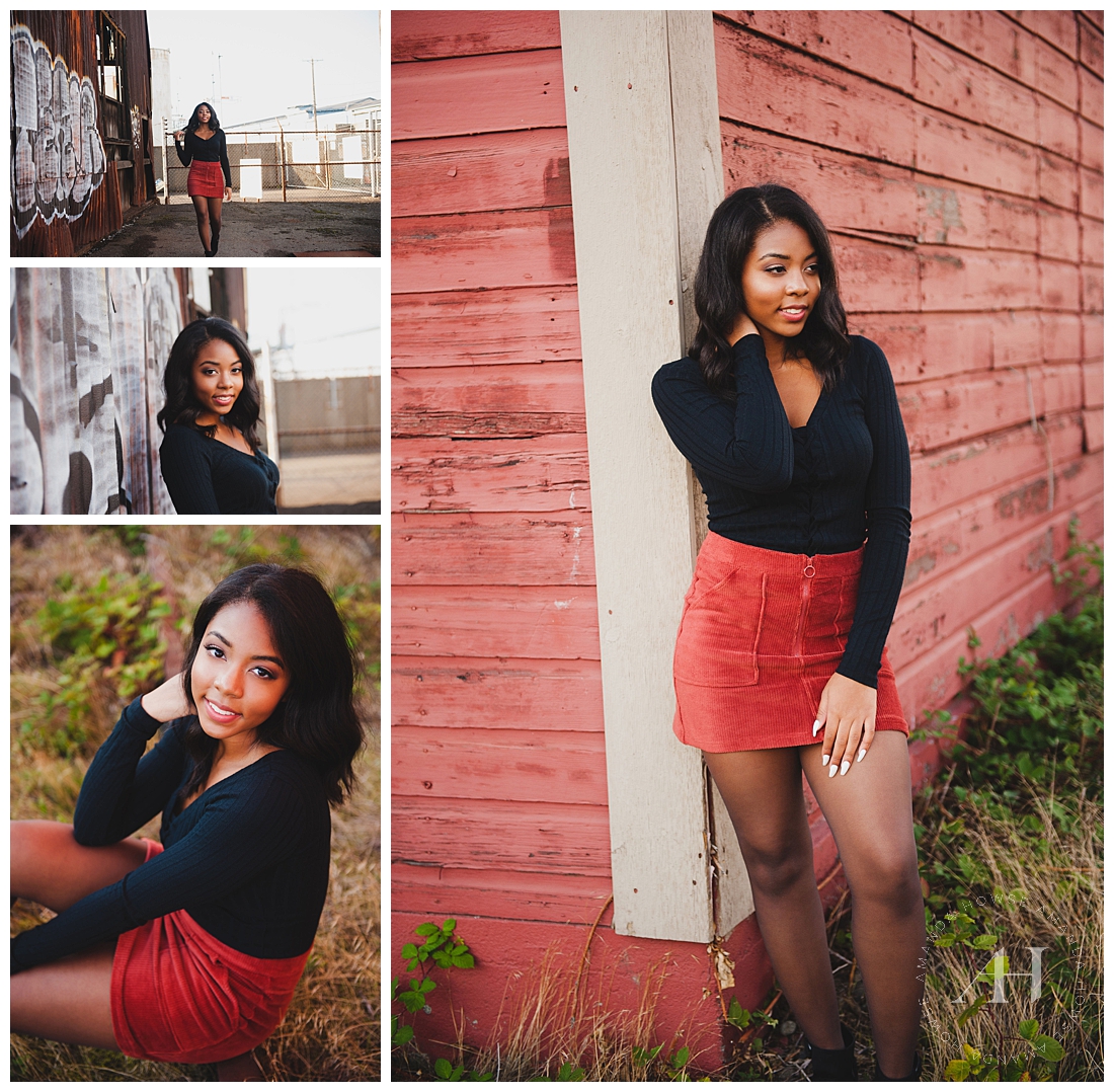 Cute Senior Portraits | City Outfits | VIP Senior Experience with Amanda Howse Photography in Tacoma