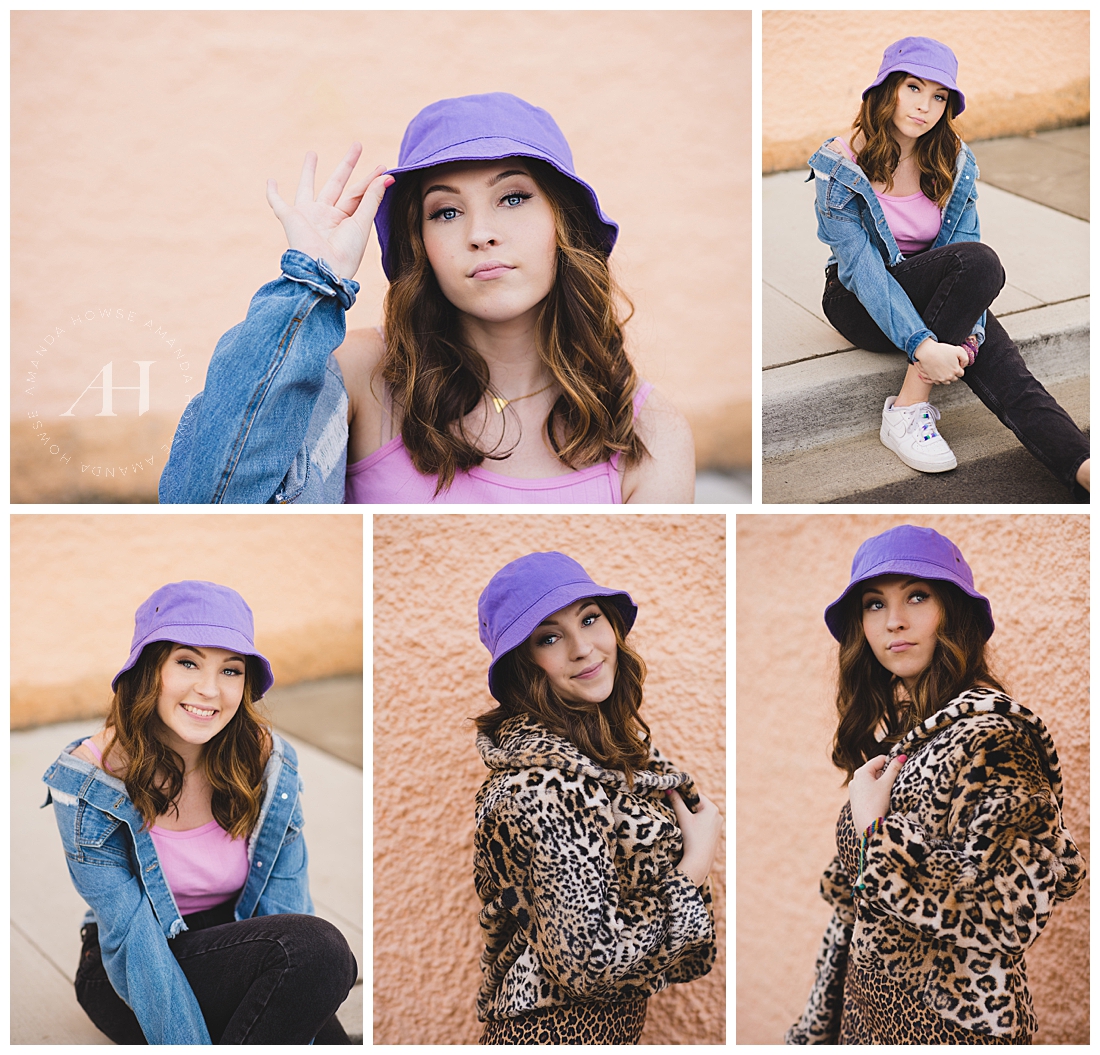 How to Style a Bucket Hat | 90s Style, Thrift Style Inspo, Vintage Outfits for Senior Portraits | Photographed by the Best Tacoma Senior Photographer Amanda Howse