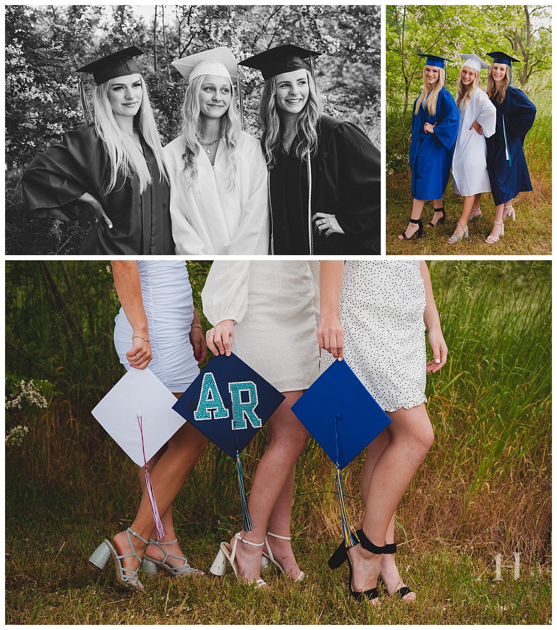 Customized Cap and Gown Portraits | Ideas for Celebrating Graduation in 2021 | Photographed by Tacoma Senior Photographer Amanda Howse