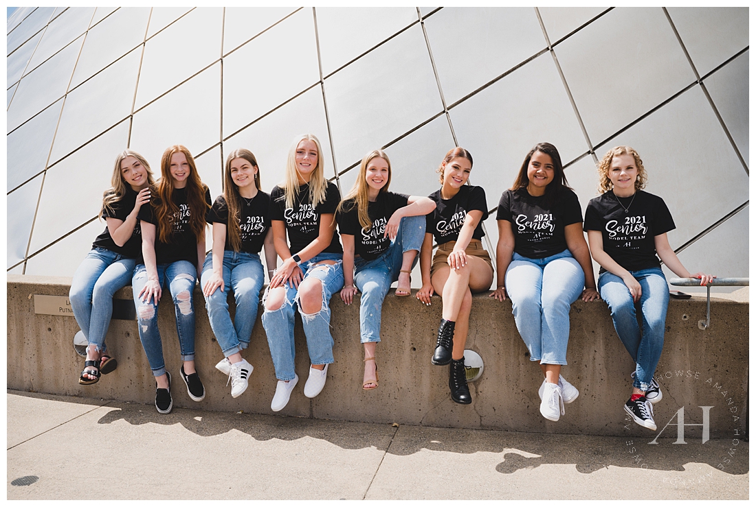 Modern Architecture for Senior Portraits | Tacoma Museum of Glass | Photographed by the Best Tacoma Senior Photographer Amanda Howse