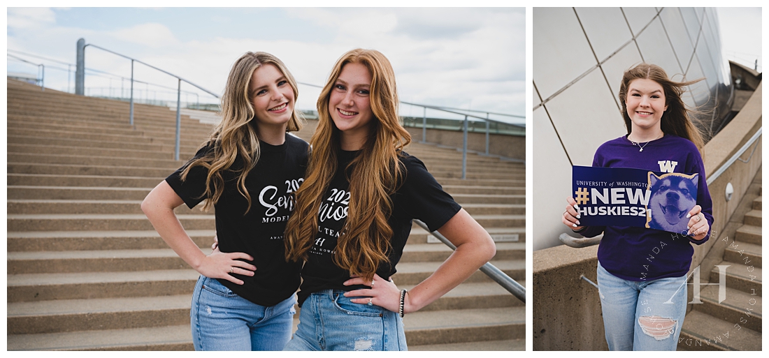 Cute Model Team Portraits with Matching Shirts | Photographed by the Best Tacoma Senior Photographer Amanda Howse
