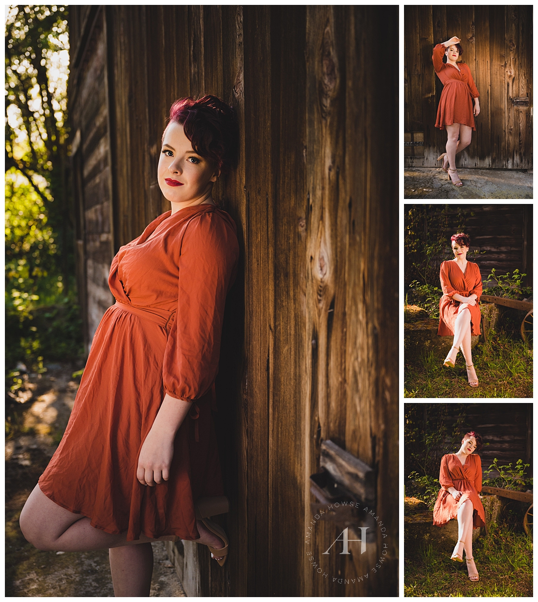 Glam Senior Portraits Outdoors | Gig Harbor Portrait Session with Outfit Ideas for High School Seniors | Photographed by the Best Tacoma Senior Photographer Amanda Howse Photography