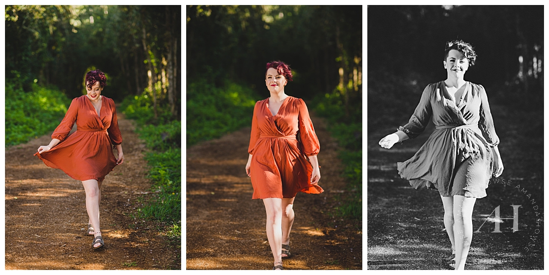 Candid Senior Portraits | Why You Should Wear a Dress for Senior Portraits | Photographed by the Best Tacoma Senior Photographer Amanda Howse Photography