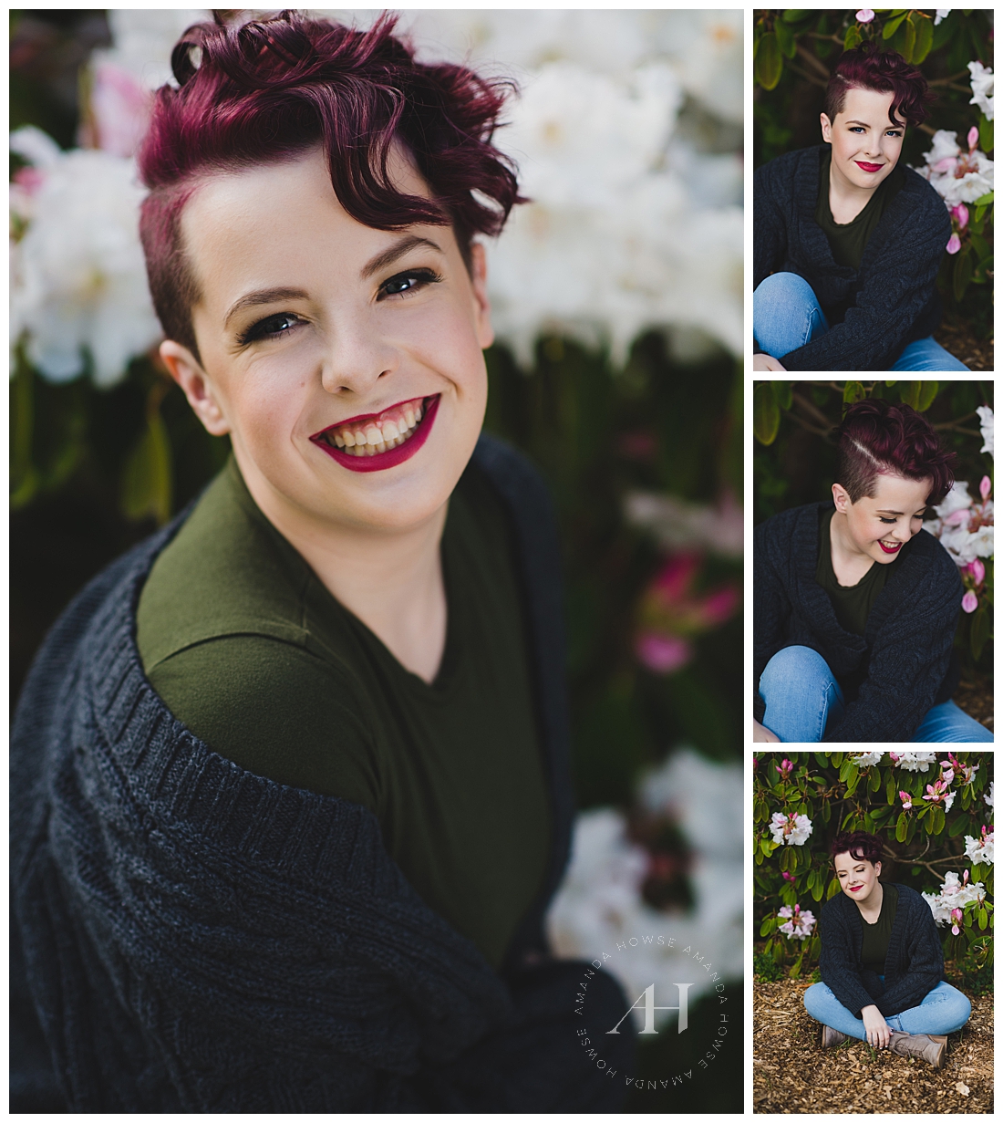Fun Senior Portraits Outside | How to Style Jeans for Senior Portraits | Photographed by the Best Tacoma Senior Photographer Amanda Howse Photography