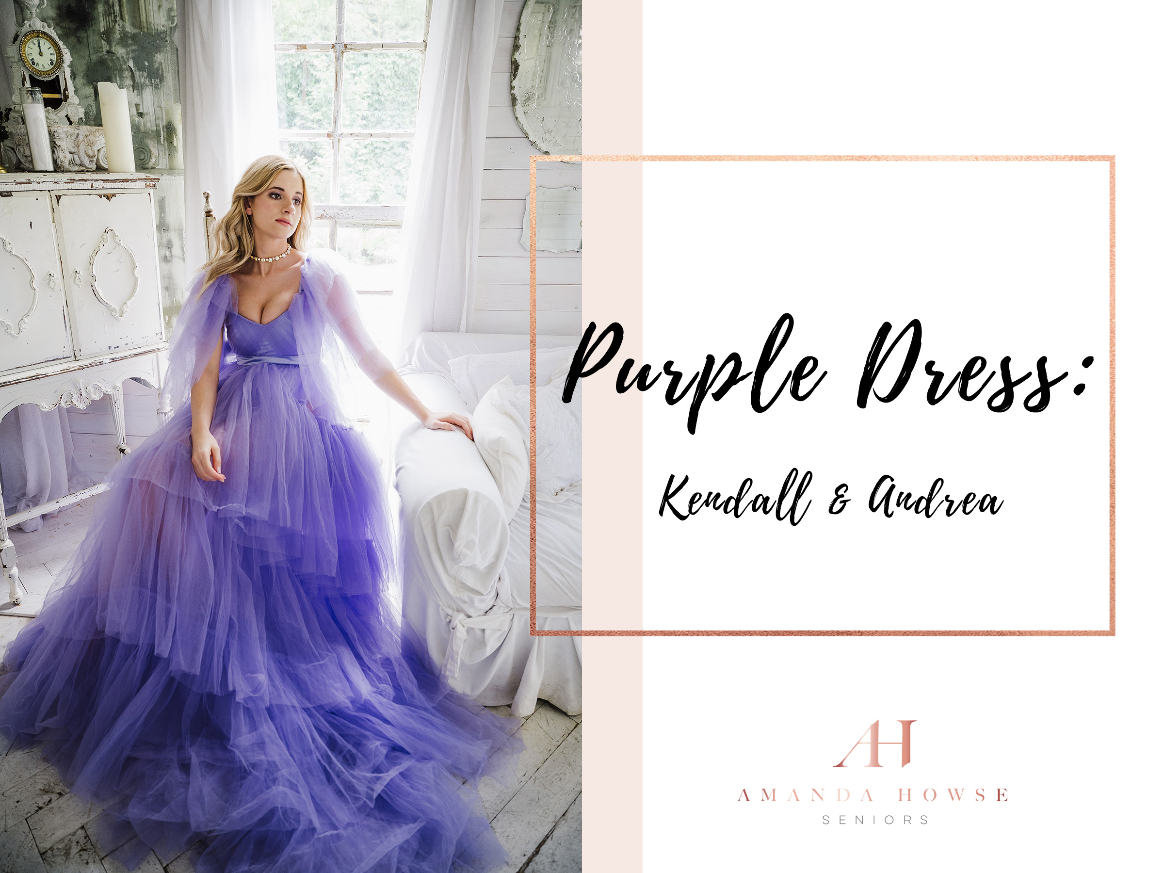 Purple Dres Editorial Shoot at My Little White House in West Seattle | Photographed by the Best Tacoma Senior Photographer Amanda Howse