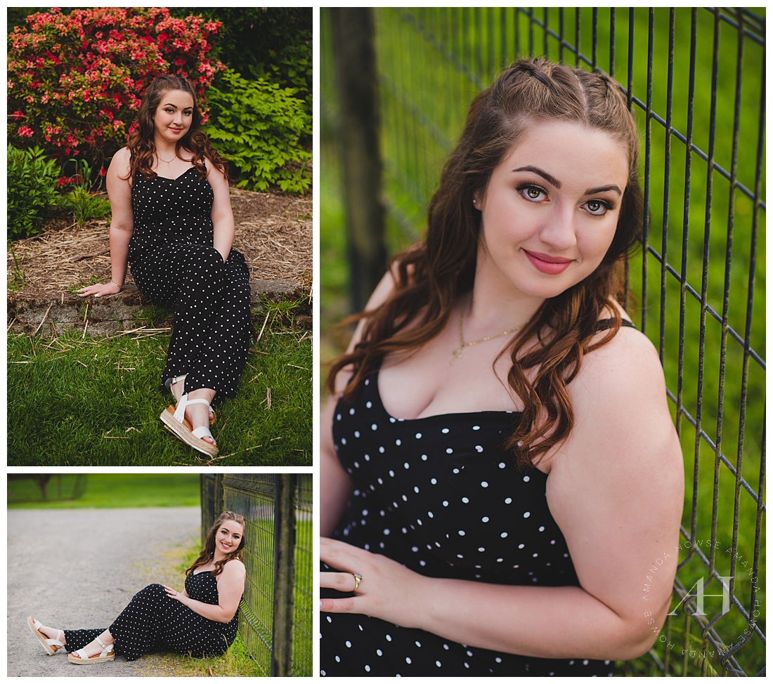 Spring Outfit Ideas for Senior Portraits | Outdoor Senior Portraits | Photographed by the Best Tacoma Senior Photographer Amanda Howse Photography