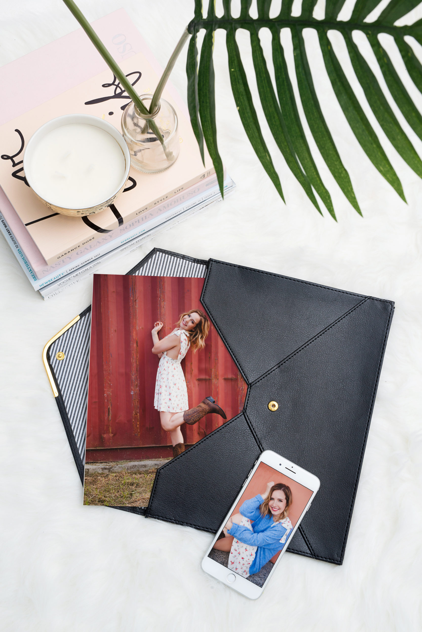 Senior Portrait Prints in Leather Envelope | Why You Should Have A Senior Portrait Session Instead of Just Yearbook Photos | Photographed by Tacoma Senior Photographer Amanda Howse
