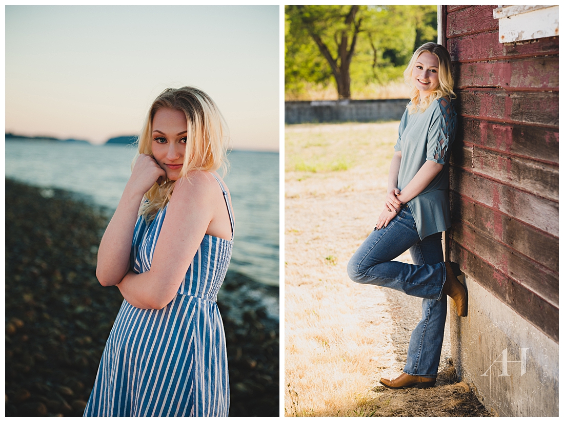 Fort Steilacoom & Owen Beach Portraits | Rustic Senior Portraits Near Tacoma | Photographed by the Best Tacoma Senior Portrait Photographer Amanda Howse Photography
