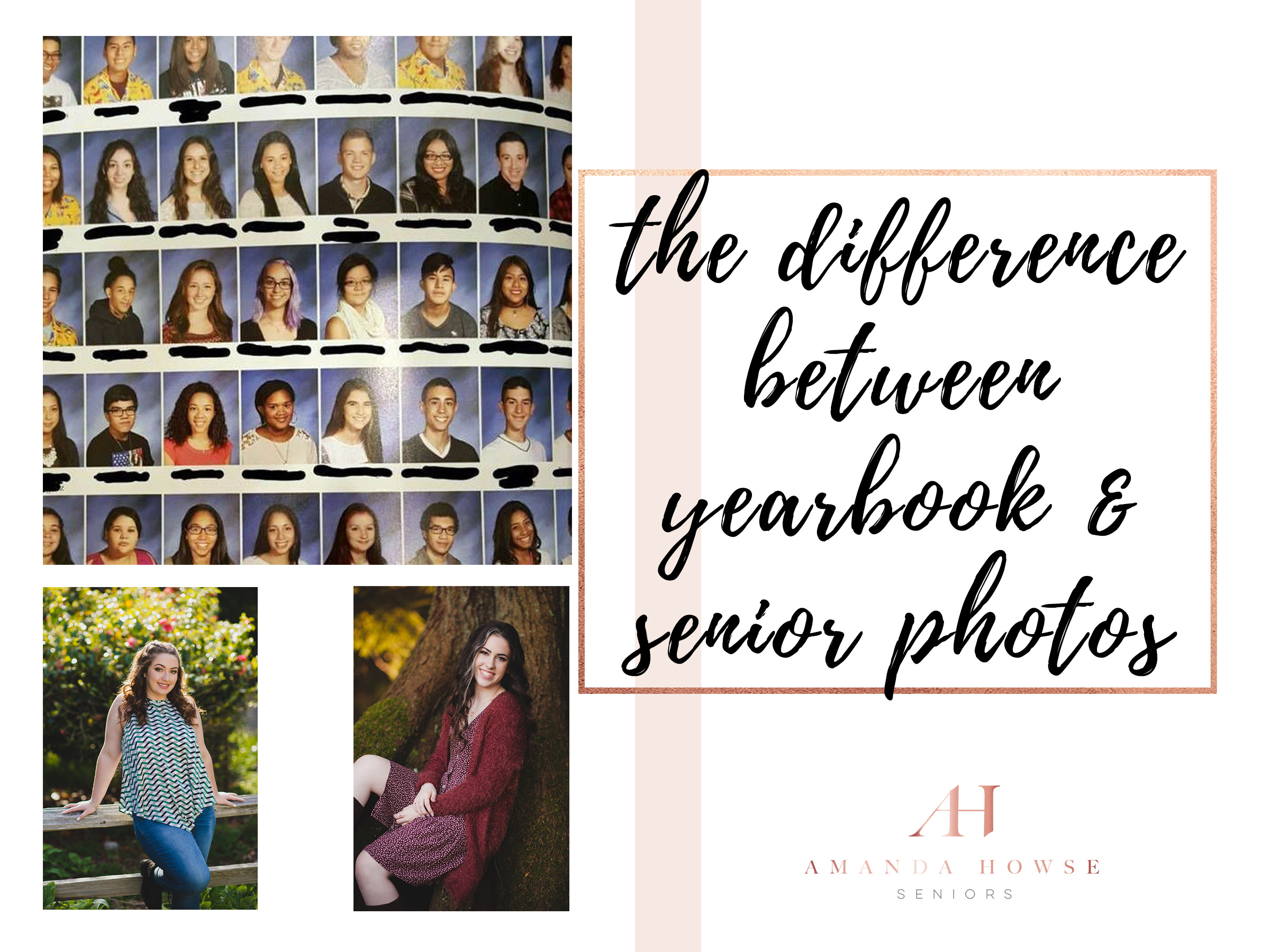 The Difference Between Yearbook and Senior Photos | Perspective from a Professional Senior Portrait Photographer | Amanda Howse Photography