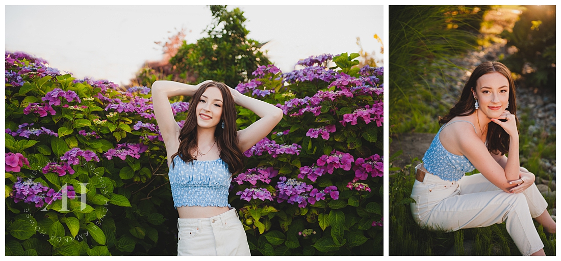 Styling a Crop Top and Jeans for Senior Portraits | Photographed by the Best Tacoma Senior Photographer Amanda Howse Photography