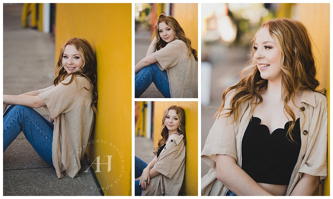 Fun Outdoor Portraits in Tacoma | Best Backgrounds for Senior Photos  | Photographed by the Best Tacoma Senior Portrait Photographer Amanda Howse Photography