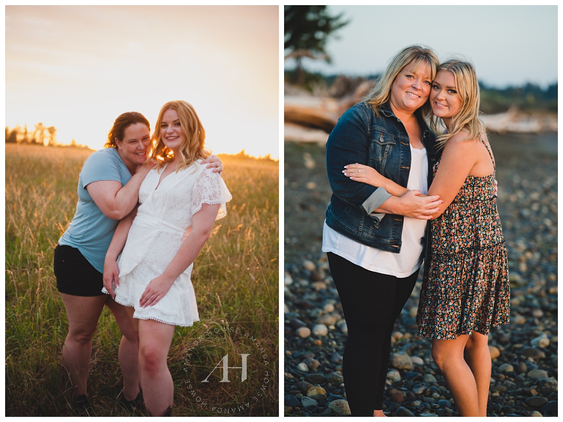 Outdoor Senior Portraits with Parents | Photographed by the Best Tacoma Senior Portrait Photographer Amanda Howse Photography 
